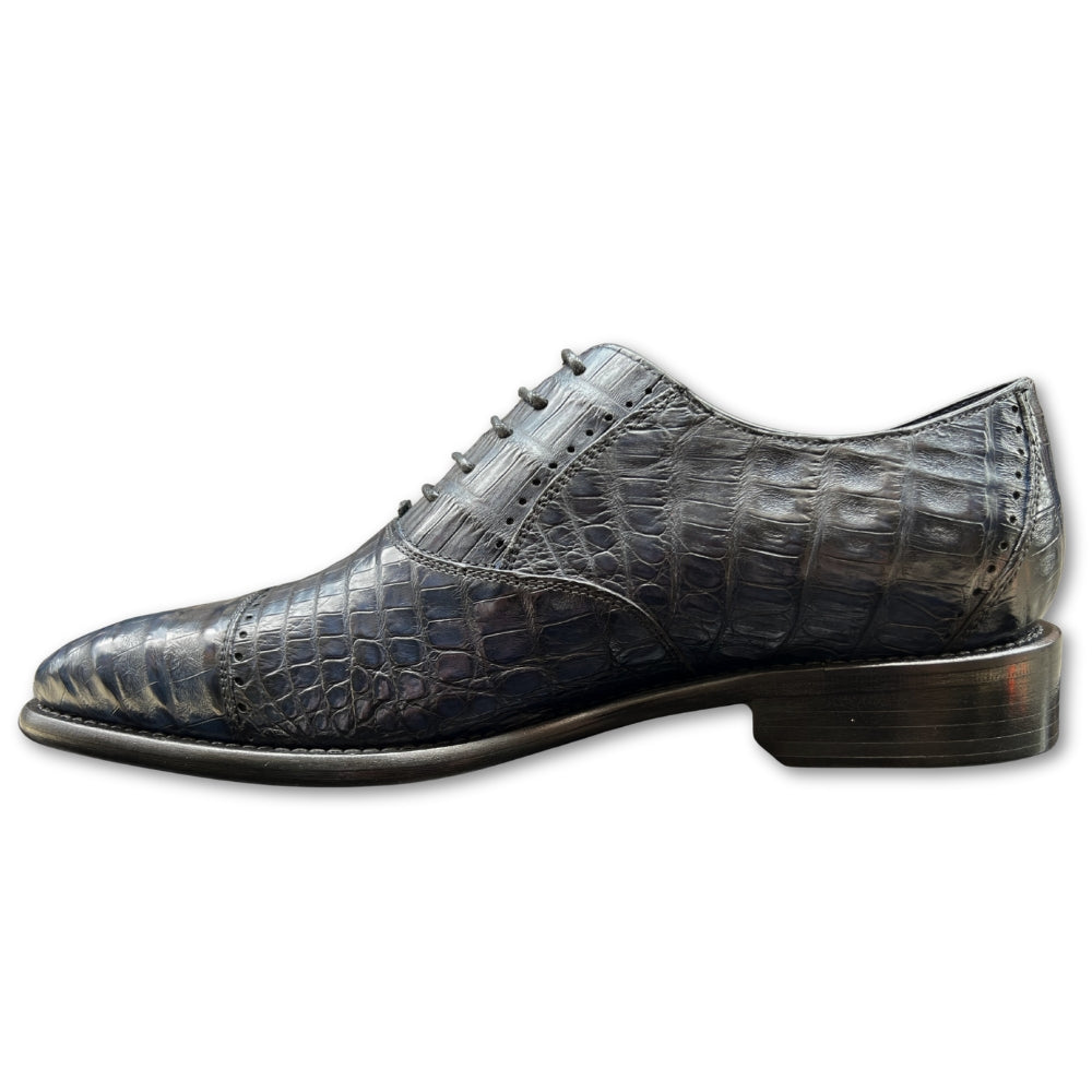 Calzoleria Toscana Caiman Cap-Toe Dress-Up Shoes - Cellini Uomo 