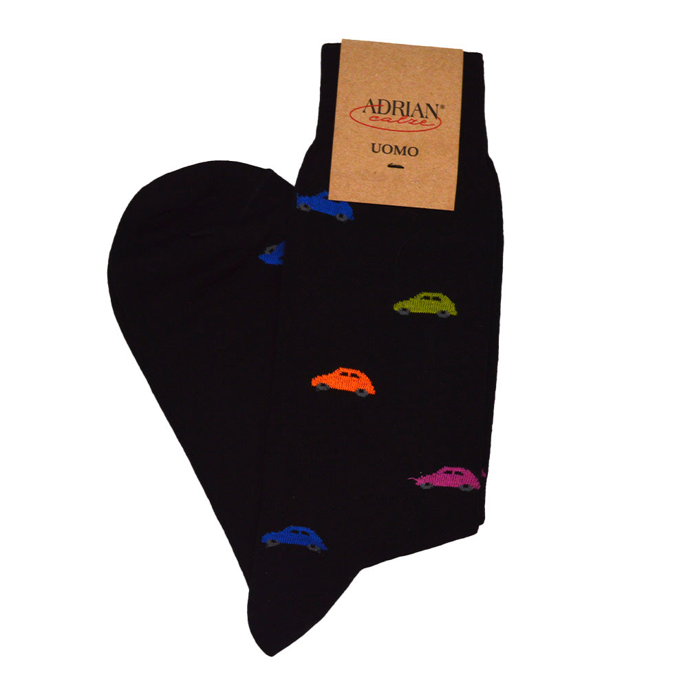 Men's Black Design Socks