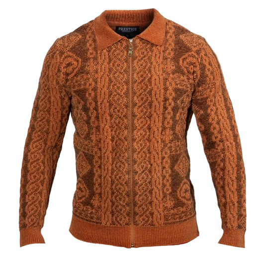Prestige Polo Sweater 510 Camel - Cellini Uomo 