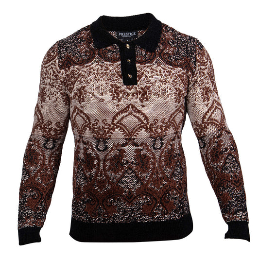 Prestige Long Sleeve Design Polo Shirt 511
