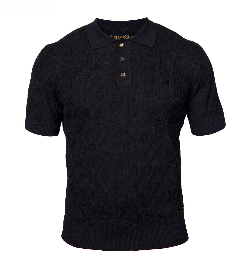 Prestige Knit Design Multi-Color Polo CMK 6001 - Cellini Uomo 