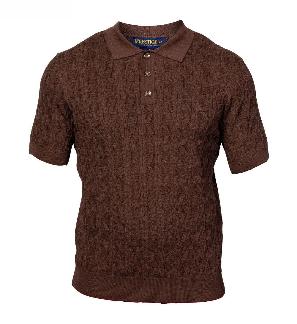 Prestige Knit Design Multi-Color Polo CMK 6001 - Cellini Uomo 
