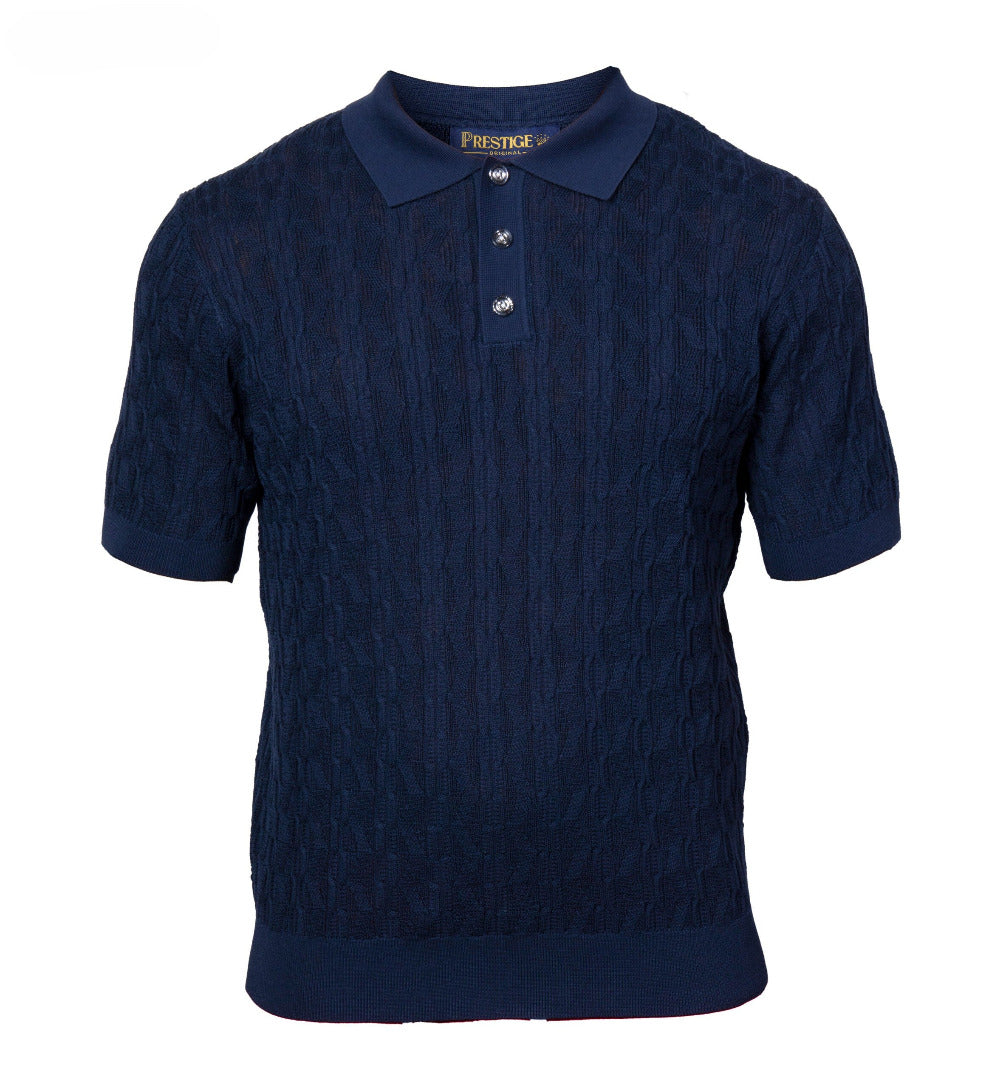 Prestige Knit Design Multi-Color Polo CMK 6001 - Cellini Uomo 