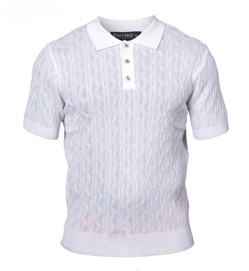 Prestige Knit Design Multi-Color Polo CMK 6001 - Cellini Uomo 