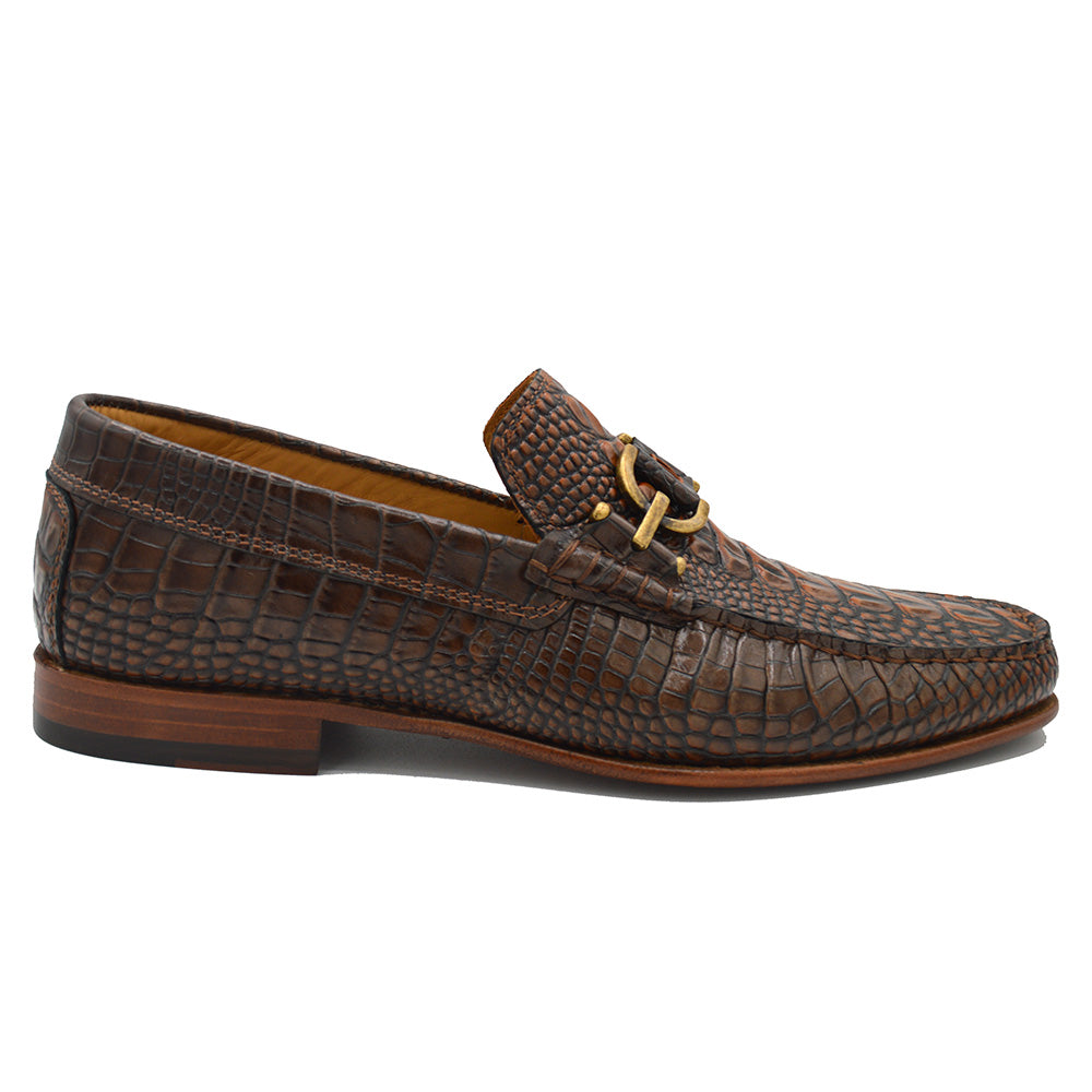 Børn Andes Leather Loafers Crocodile Embossed Slip On Shoes Mens Size 9.5 Preppy Mens Crocodile Loafers for Sale up to 90% Off: Poshmark main image 2