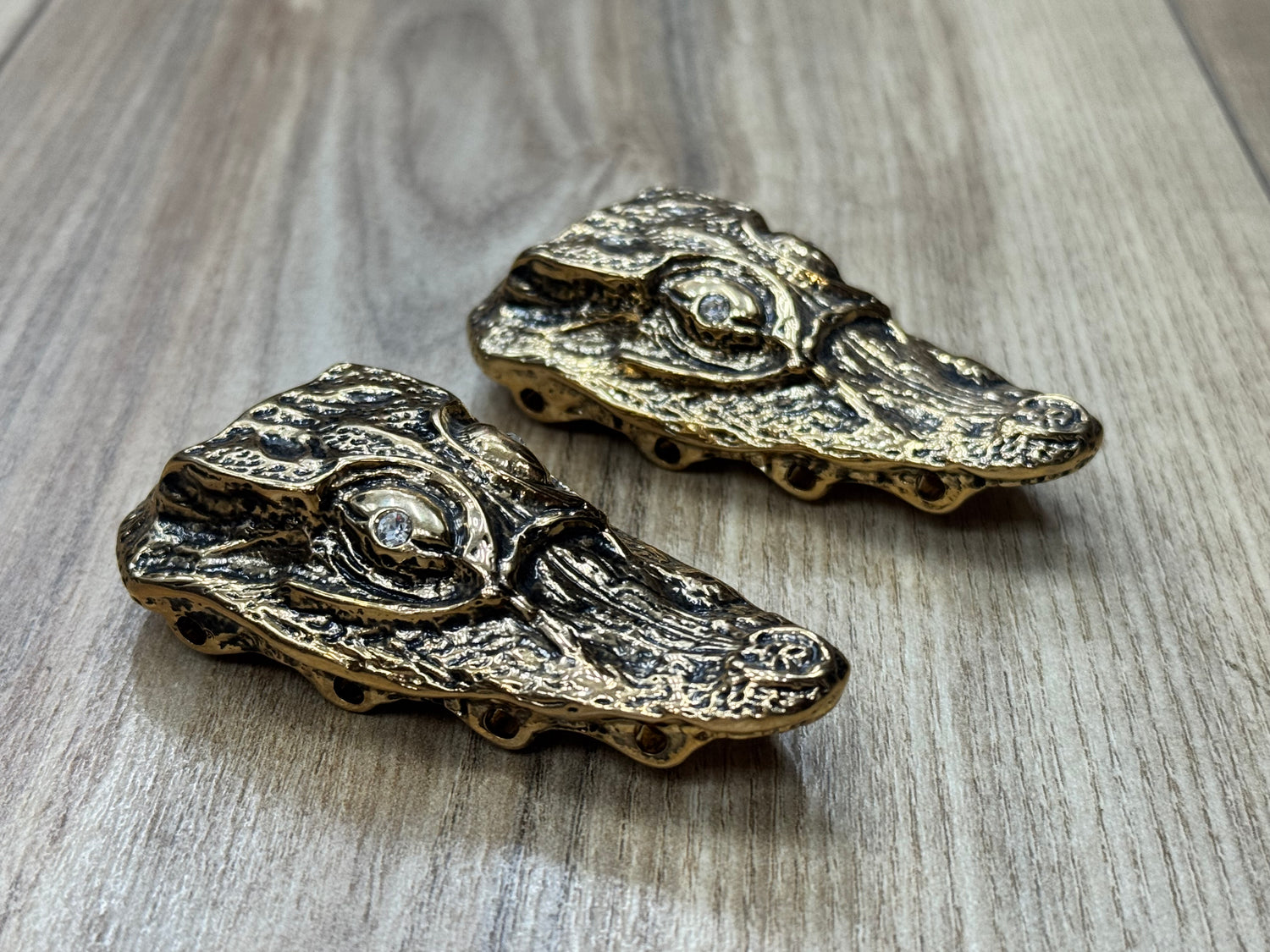 Mauri Alligator Head Half Jaw Lace Accessories - Cellini Uomo 