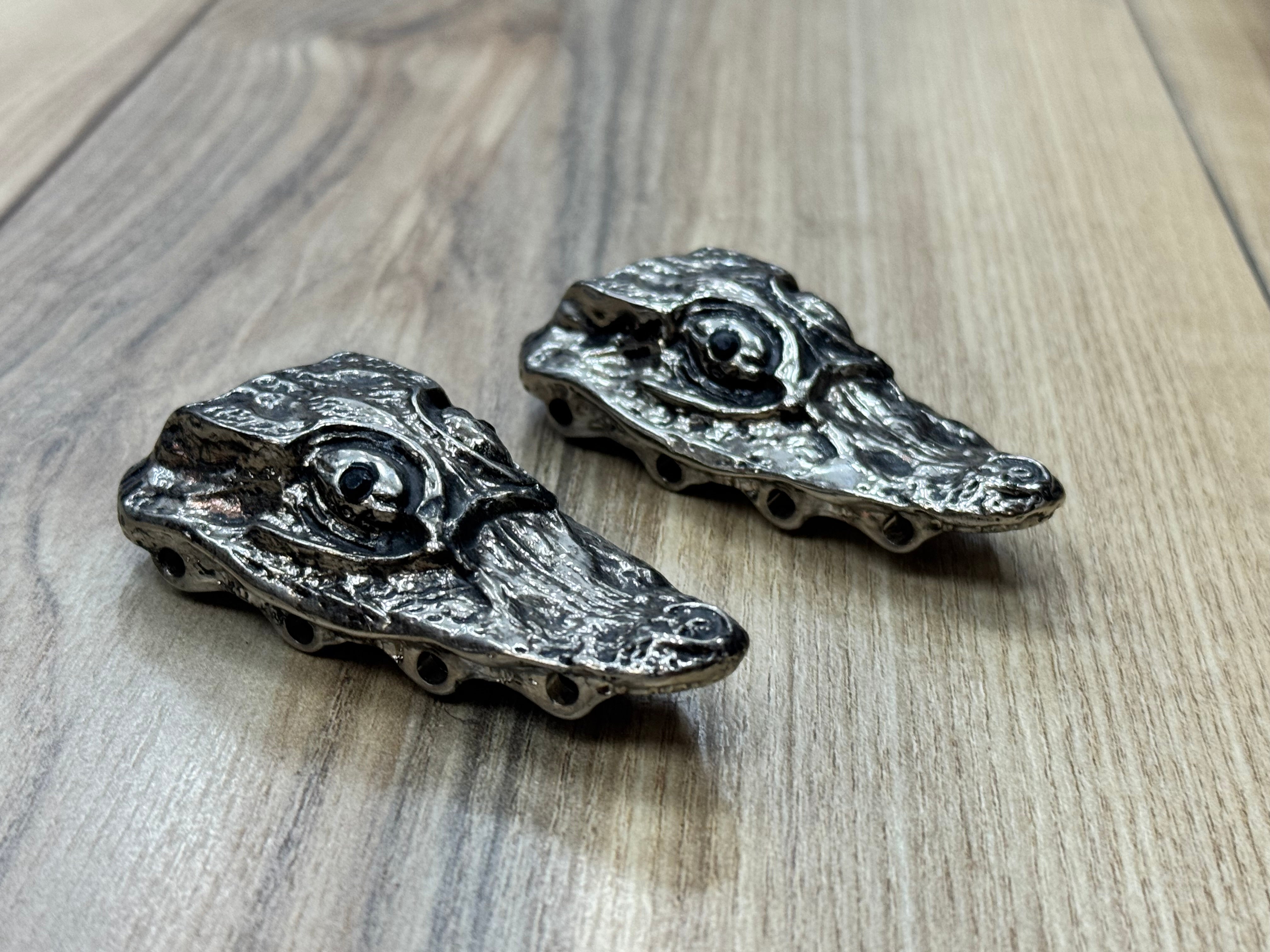 Mauri Alligator Head Half Jaw Lace Accessory | Cellini Uomo
