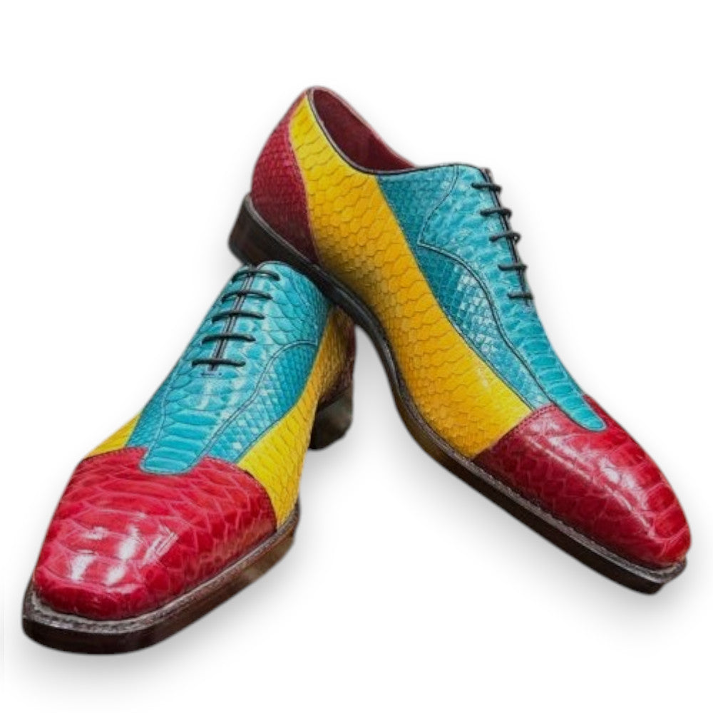 Sheriff Python Dress Shoes 2587-2002 featuring sleek black leather and classic design, suitable for formal occasions.