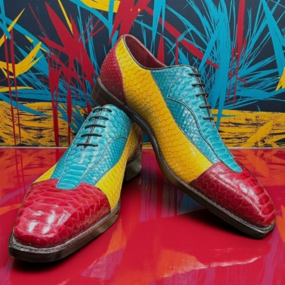 Sheriff Python Dress Shoes 2587-2002, black leather formal shoes with polished finish and classic design, suitable for business or formal wear.