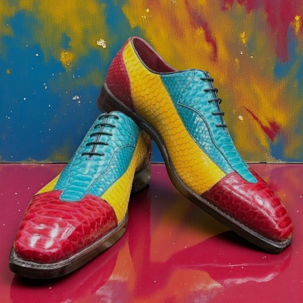 Sheriff Python Dress Shoes 2587-2002 featuring sleek black leather and polished finish, suitable for formal occasions.
