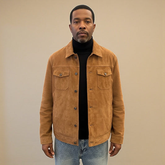 Torras 100% High-quality Goat Suede Jacket L82H501 - Cellini Uomo 