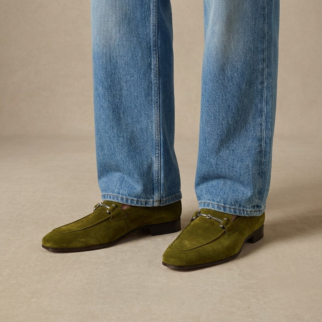 Donald Pliner Jackson suede loafer featuring a sleek design, crafted for stylish comfort and versatile wear.