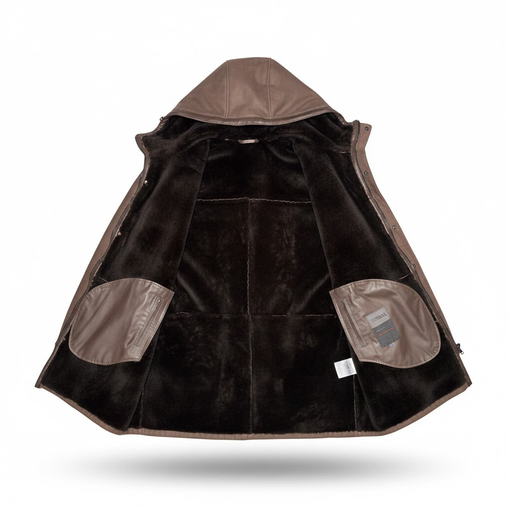 Torras Suede Shearling Coat L97507 - Cellini Uomo 