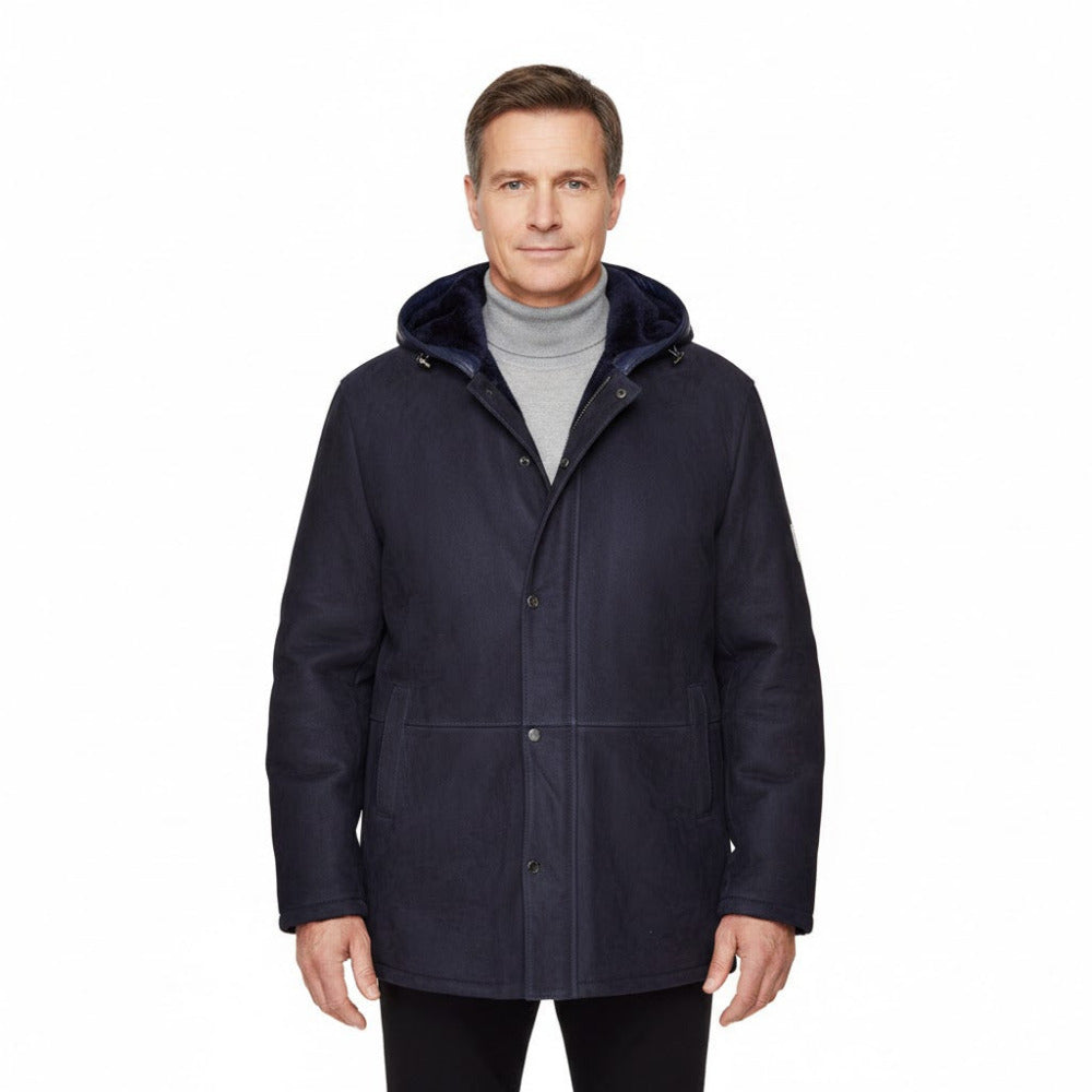 Torras Suede Shearling Coat L97507 - Cellini Uomo 