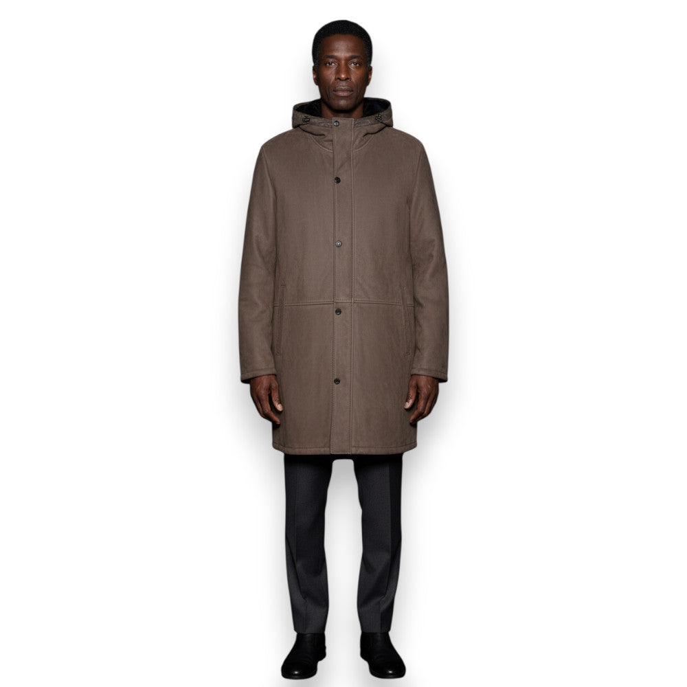 Torras Suede Shearling Coat L97507 - Cellini Uomo 
