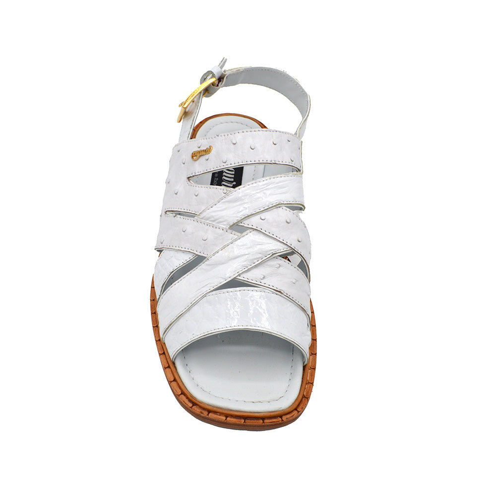 Mauri MR096 Ostrich White Sandals