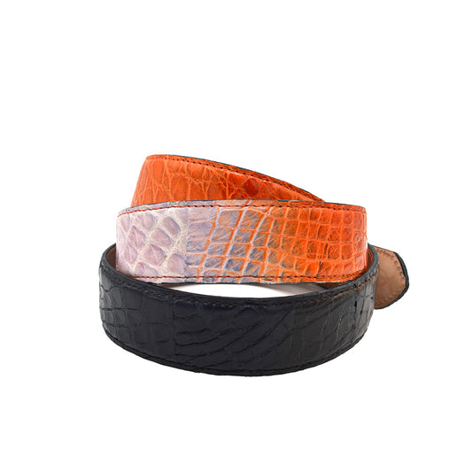 Mauri Alligator Apricot Belt - Cellini Uomo 