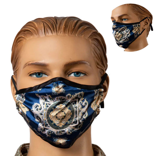 Prestige Fabric Navy Face Mask 202 - Cellini Uomo 
