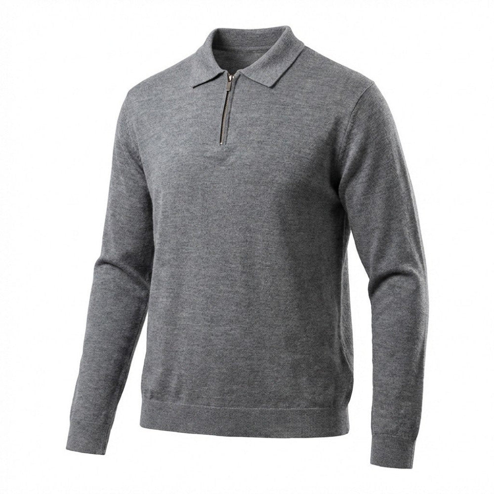 Torras Polo Zip Style Grey, Black and Blue - N233182 - Cellini Uomo 