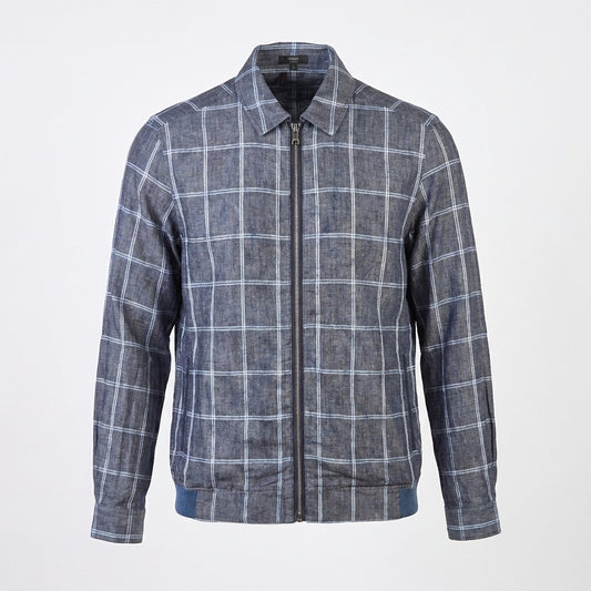 Torras Plaid Zip Up Jacket N72207 - Cellini Uomo 