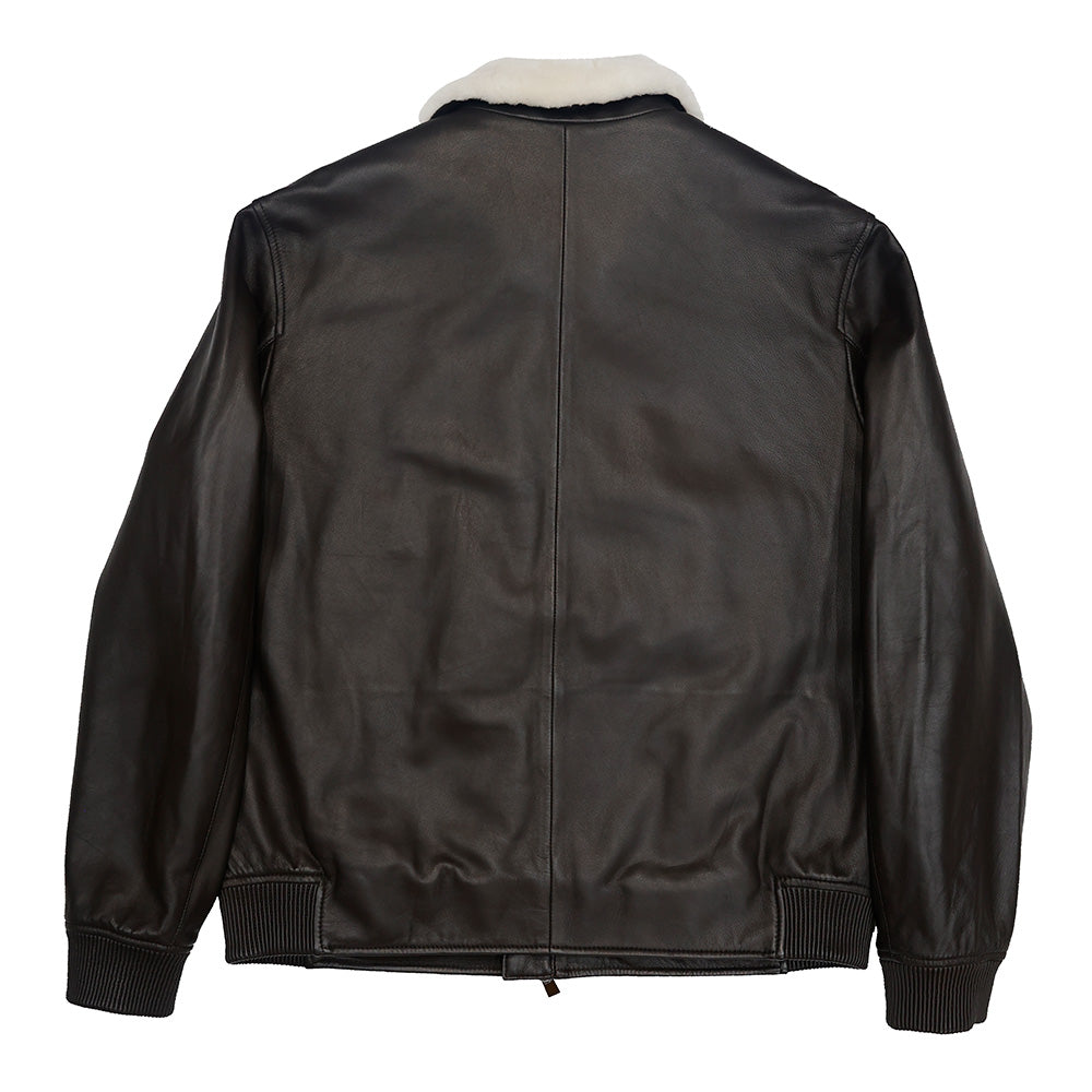 Torras Zipped 100% Leather and Shearling Jacket N82H445