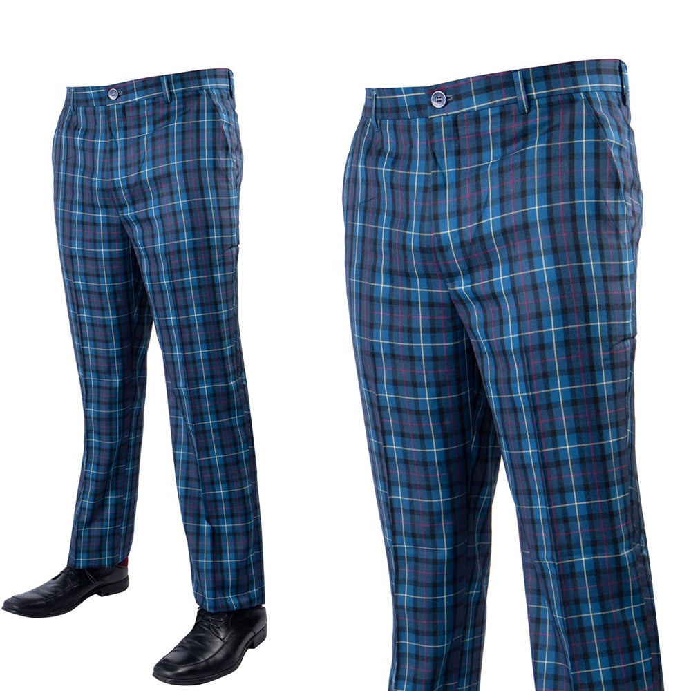 Yellow and blue hot sale plaid pants