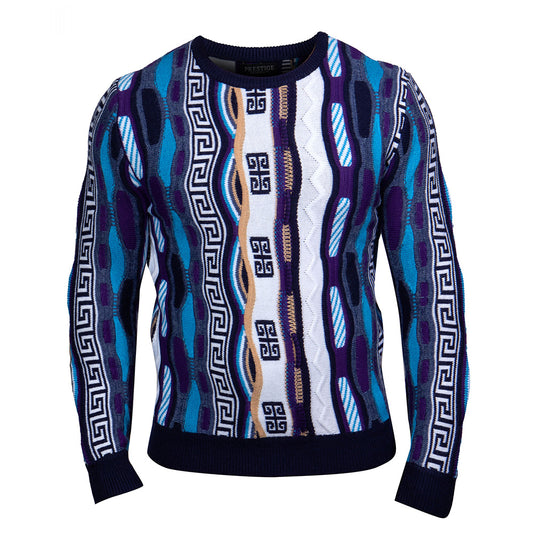 Prestige Modern Geometric 399 Sweater - Cellini Uomo 