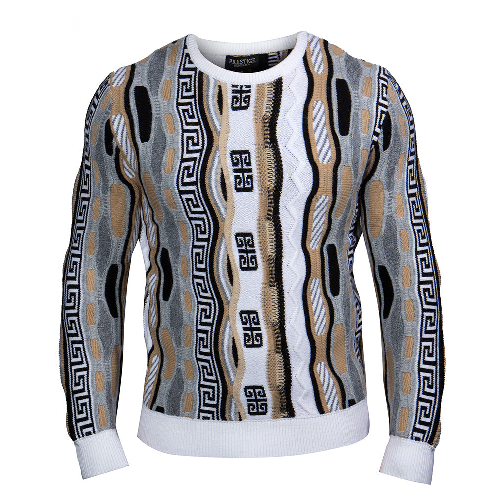 Prestige Modern Geometric 399 Sweater - Cellini Uomo 