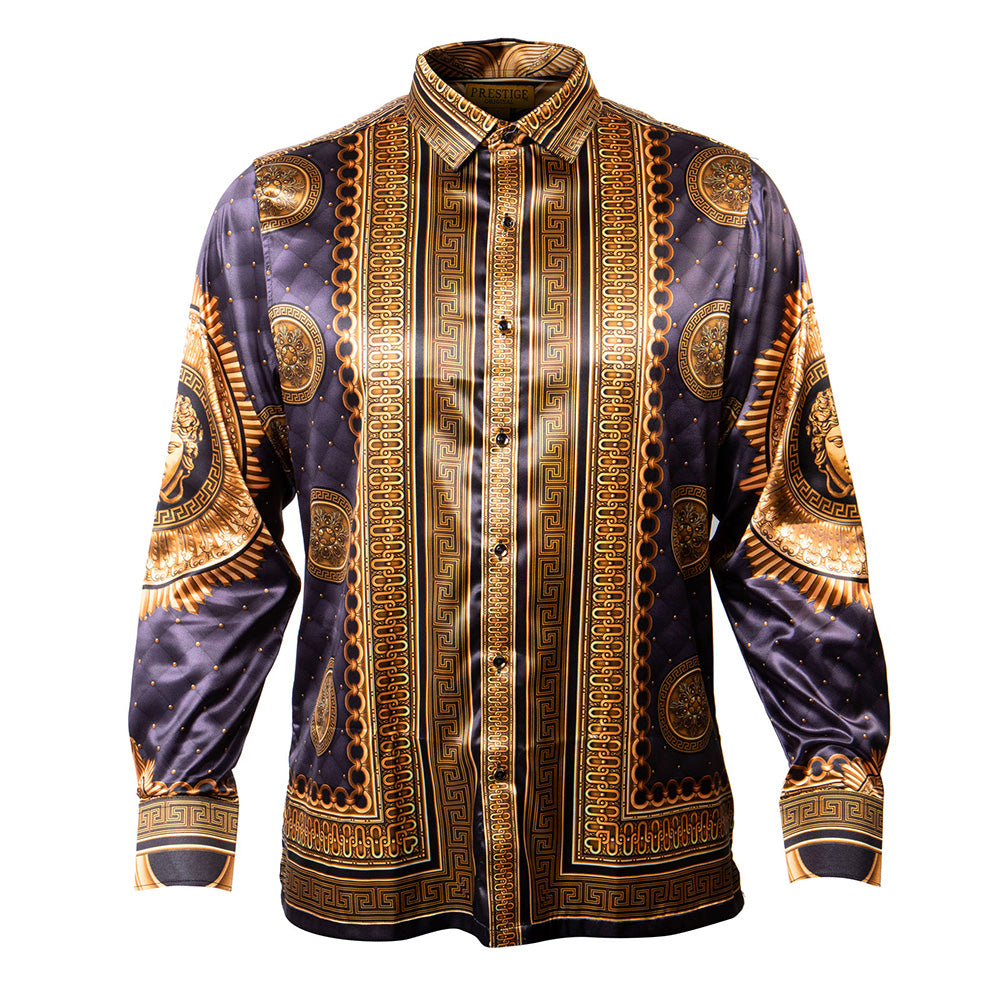 Prestige Silk Feel Button Up Shirt PR 201