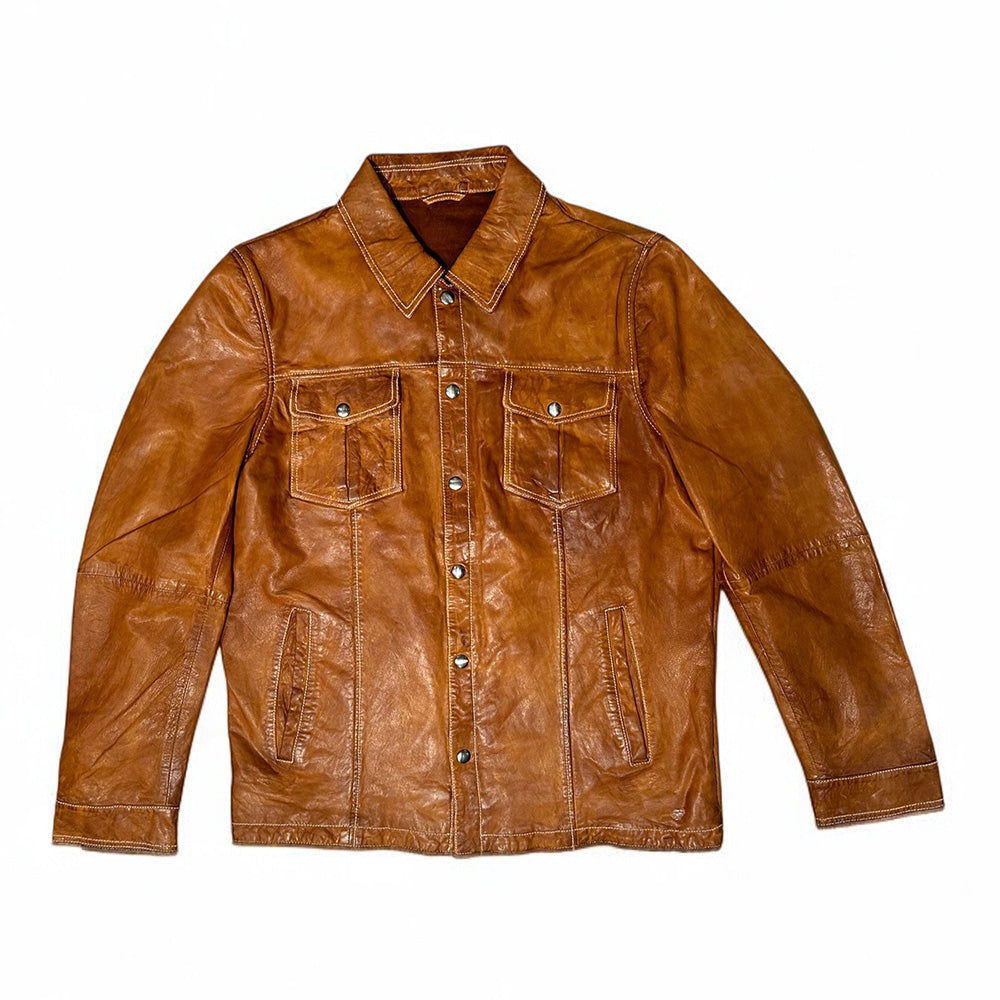 MISSANI LE COLLEZIONI New Leather Shirt Jackets 396428 - Cellini Uomo 
