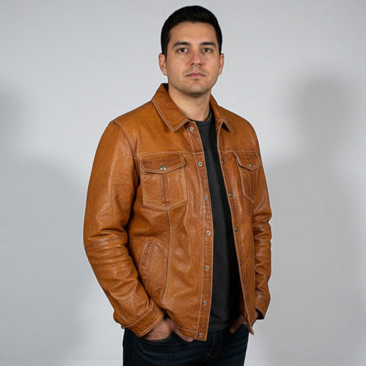 MISSANI LE COLLEZIONI New Leather Shirt Jackets 396428 - Cellini Uomo 