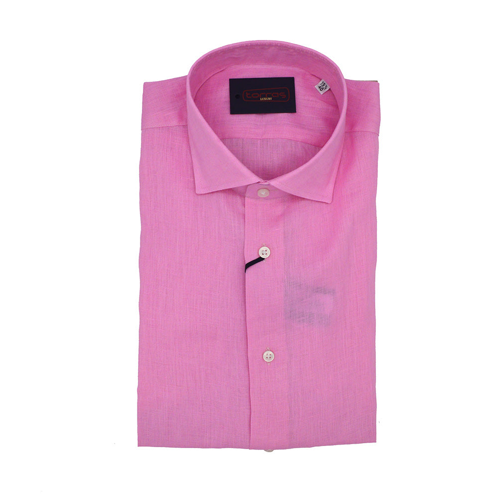 Torras Solid Color 100% Linen Shirt