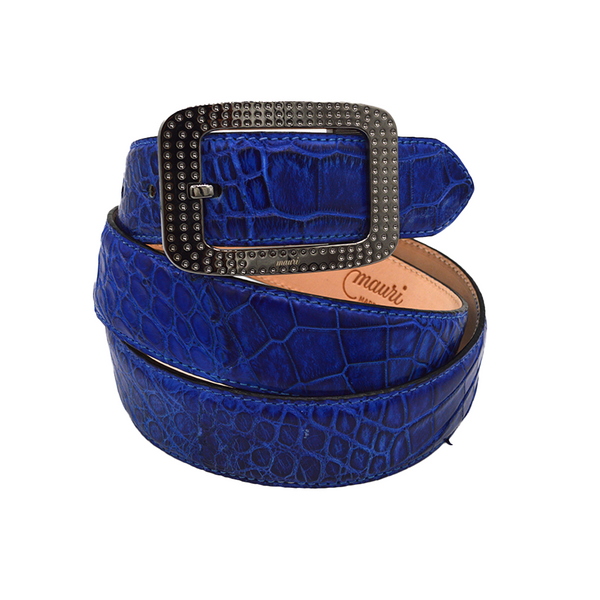 Mauri Alligator Royal Blue Belt