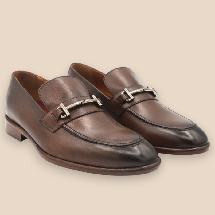 Bruno Magli Sante Double Gore Classic Leather Loafer