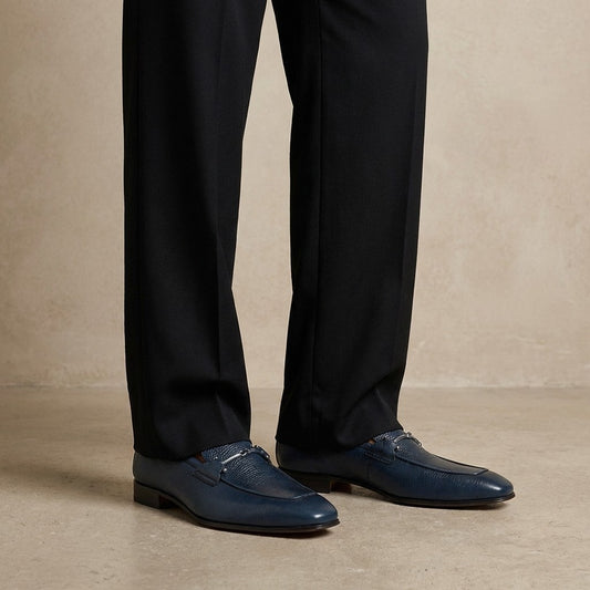 Donald Pliner Jackson tumbled calf leather loafer with sleek design and classic slip-on style, shown on a white background.