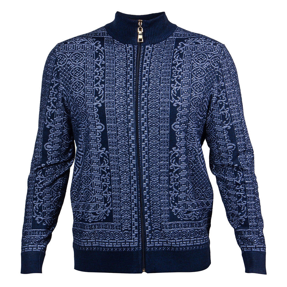 Prestige Long Sleeve Sweater Mock Neck Zip 556