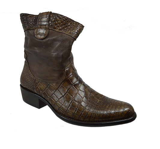 Calzoleria Toscana 3934 Alligator Cowboy Boot - Cellini Uomo 