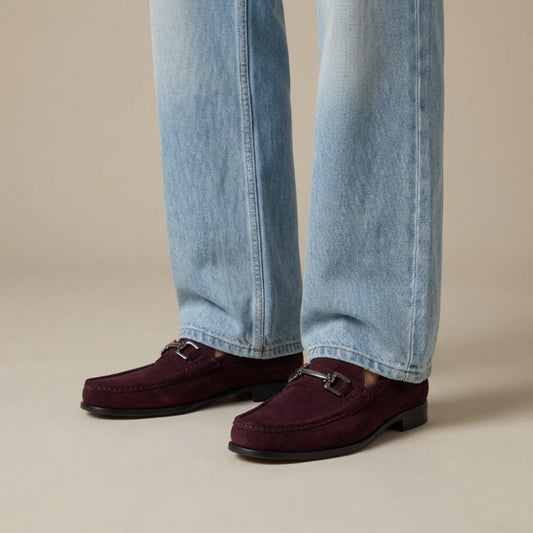 Bruno Magli Trieste Classic Suede and Leather Lined Moccasin Loafer - Cellini Uomo 