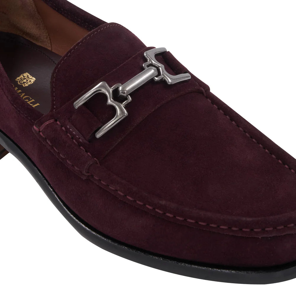 Bruno Magli Trieste Classic Suede and Leather Lined Moccasin Loafer - Cellini Uomo 