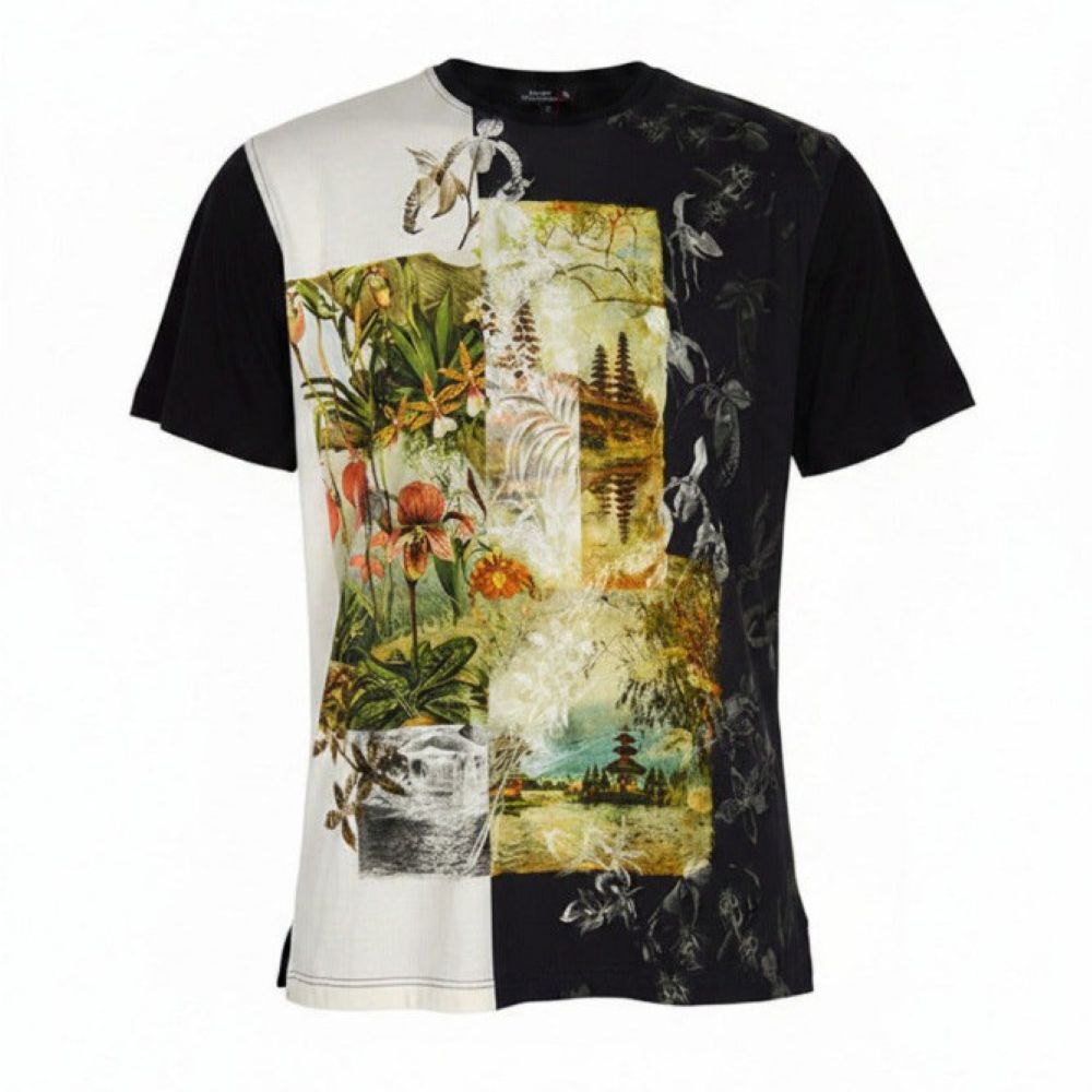Yashi Yamamuri T-shirt by Cellini Uomo featuring a casual fit with a printed graphic design on soft fabric.
