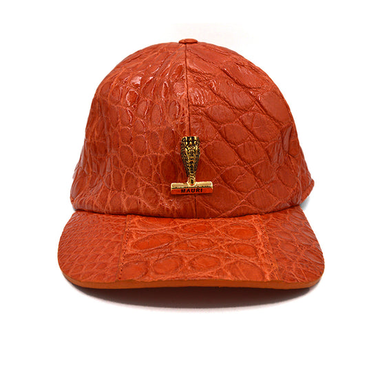 Mauri Alligator Adjustable Hat - Orange