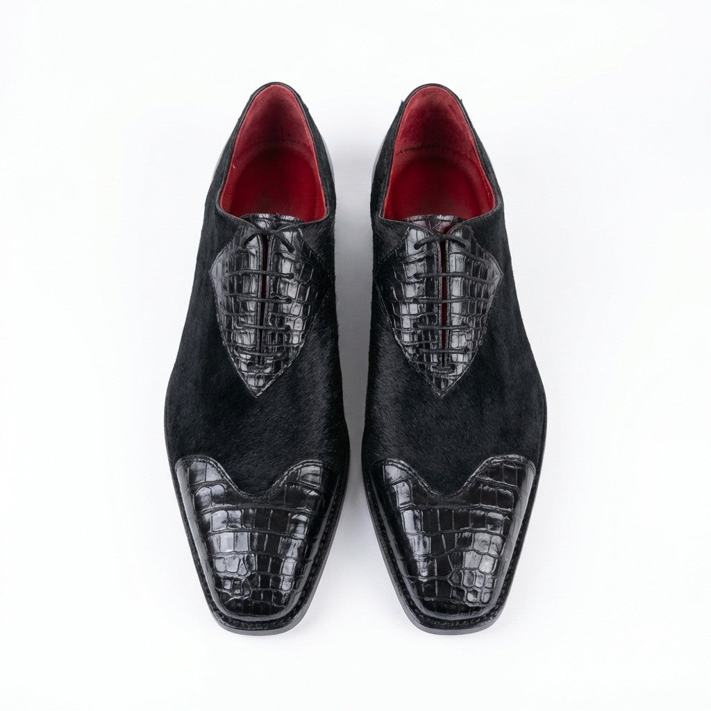 Sheriff Collection Alligator and Pony Dress-Up Shoes - Cellini Uomo 