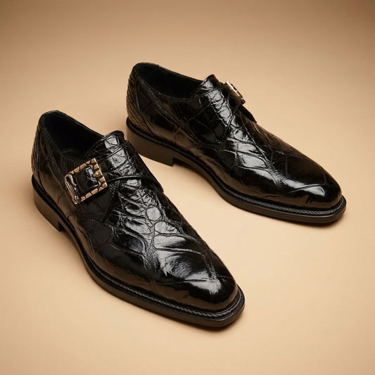 Mauri 3281 Alligator Monk Strap