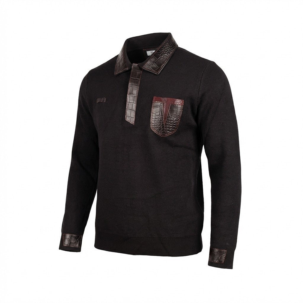 Polo Skinz Alligator Long Sleeve Wool - Cellini Uomo 