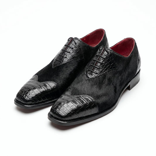 Sheriff Collection Alligator and Pony Dress-Up Shoes - Cellini Uomo 