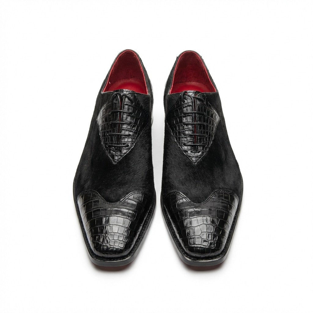 Sheriff Collection Alligator and Pony Dress-Up Shoes - Cellini Uomo 