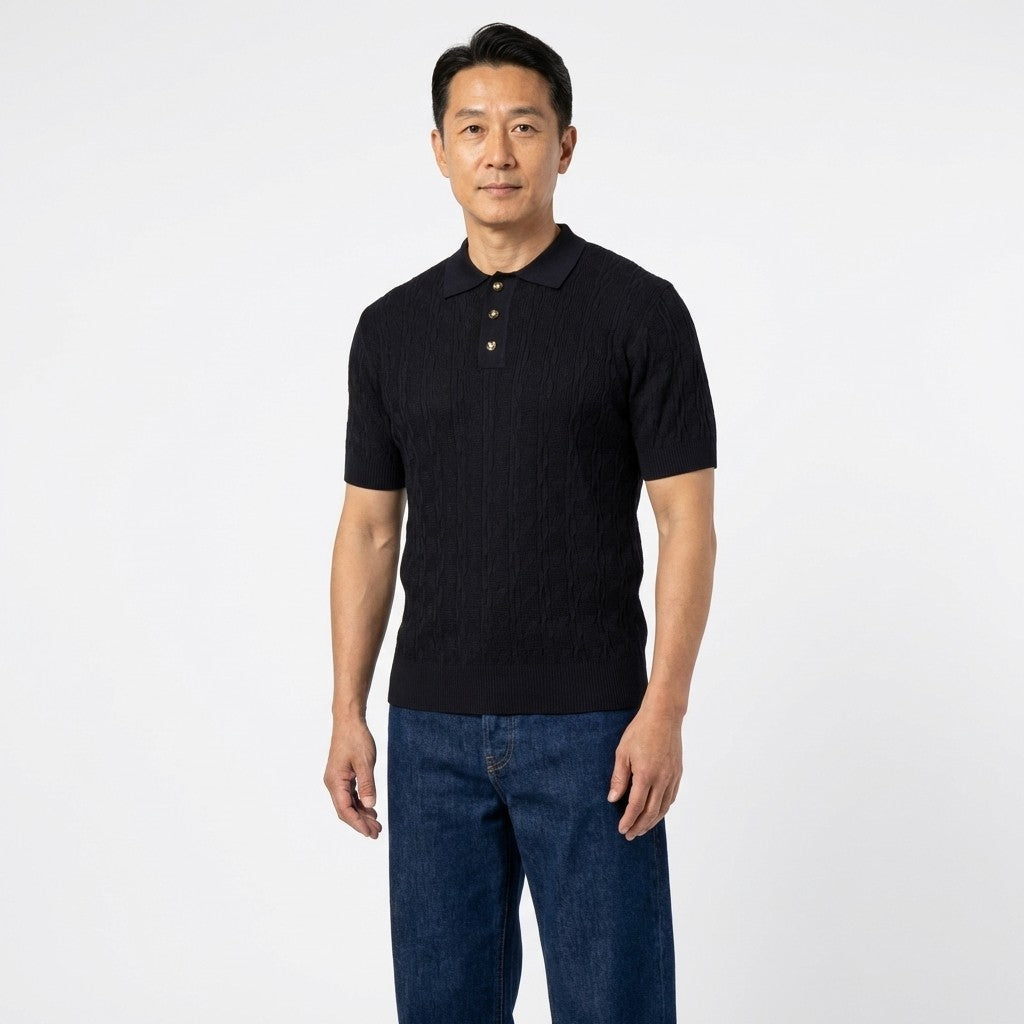 Prestige Knit Design Multi-Color Polo CMK 6001