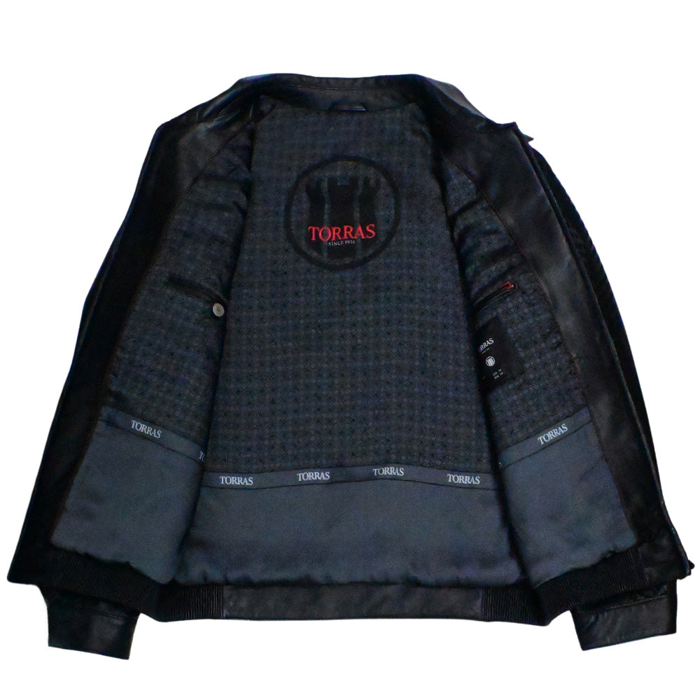 Torras 100% High-quality Lambskin Leather Jacket N82H527 - Cellini Uomo 