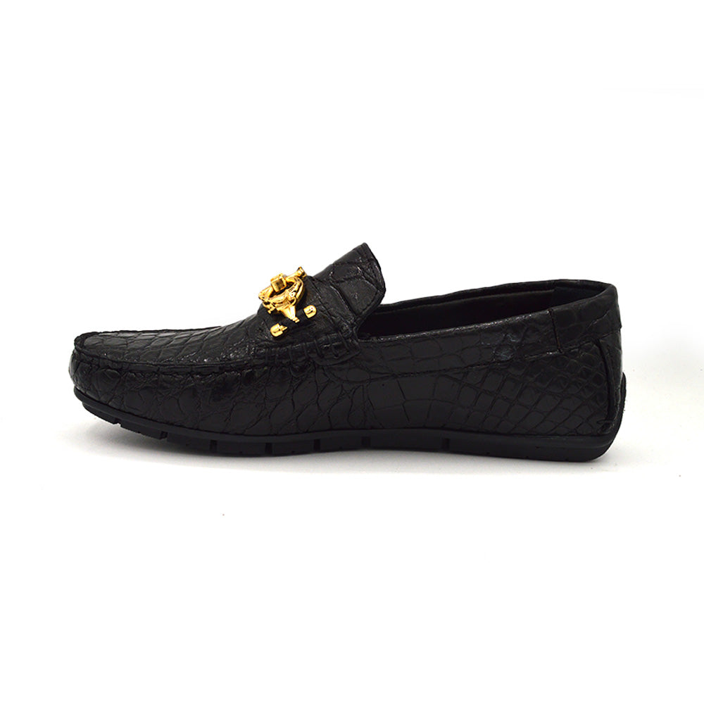 Mauri 3517 Gold Driving Shoe Black