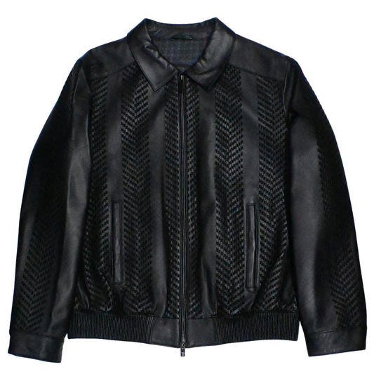 Torras 100% High-quality Lambskin Leather Jacket N82H527 - Cellini Uomo 